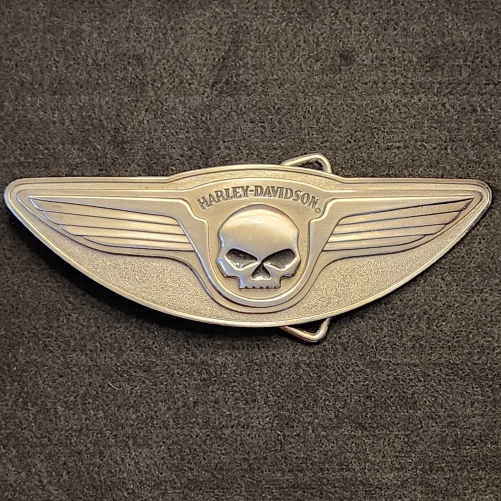 Harley Davidson Willie G Skull and Wings Belt Buckle